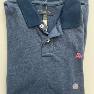 SOLD Aeropostale Men's Blue Polo Short Sleeve Shirt A87